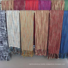 Fringed Acrylic Fleece Throw